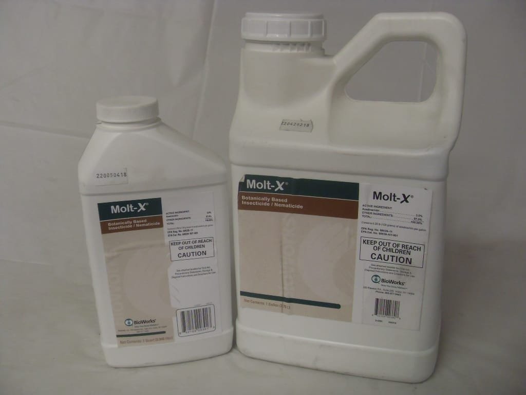 Molt-X Azadirachtin Biological Insecticide Nematicide - Qt - Gal