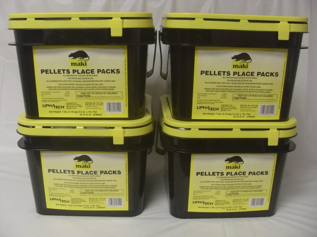 Maki Pellets Place Packs - 4 Pails of 75 x 1.5 Oz