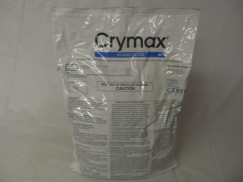 Crymax Biological Insecticide BT Bio Larvicide - 5 Lbs